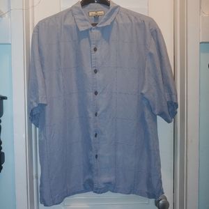 Tommy Bahama blue button down shirt